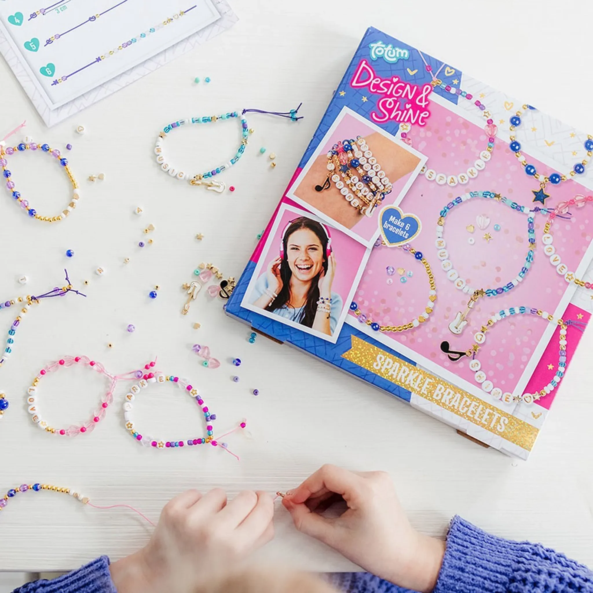 Design & Shine – Bastelset Glitzerarmbänder